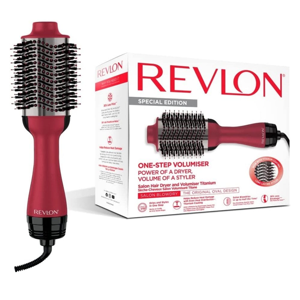 Revlon RVDR5222 One Step Hair Dryer & Volumizer, 2 heat setting plus cool setting (220-240V)
