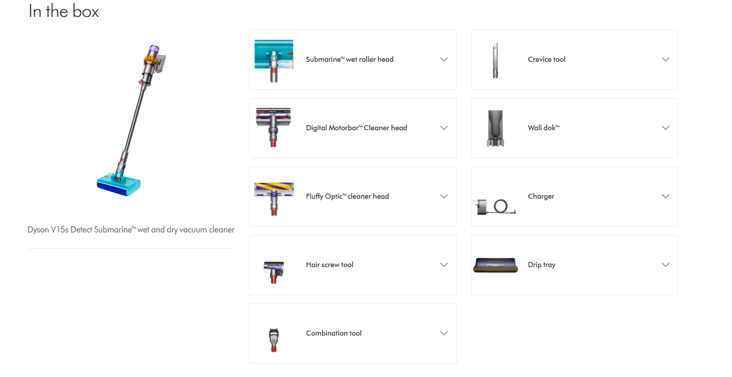Dyson V15s Detect Submarine™ wet and dry vacuum cleaner