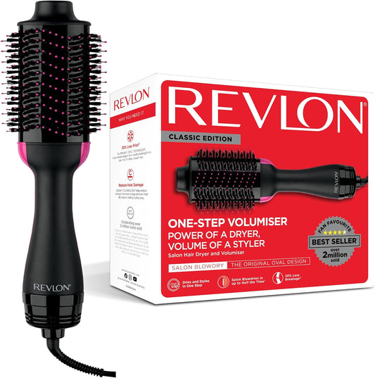 Revlon RVDR5222 One Step Hair Dryer & Volumizer, 2 heat setting plus cool setting (220-240V)