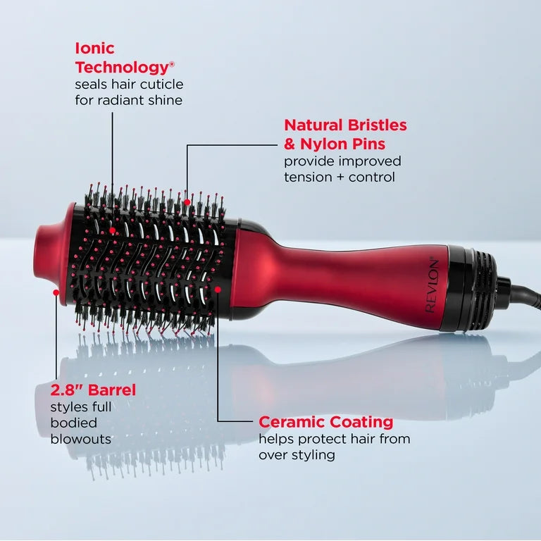 Revlon RVDR5222 One Step Hair Dryer & Volumizer, 2 heat setting plus cool setting (220-240V)